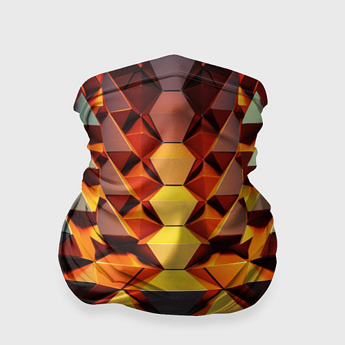 Бандана Объемные кубы полигон / 3D-принт – фото 1