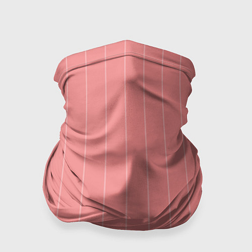 Бандана Благородный розовый полосатый / 3D-принт – фото 1