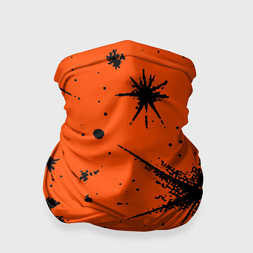 Бандана Огненный оранжевый абстракция / 3D-принт – фото 1