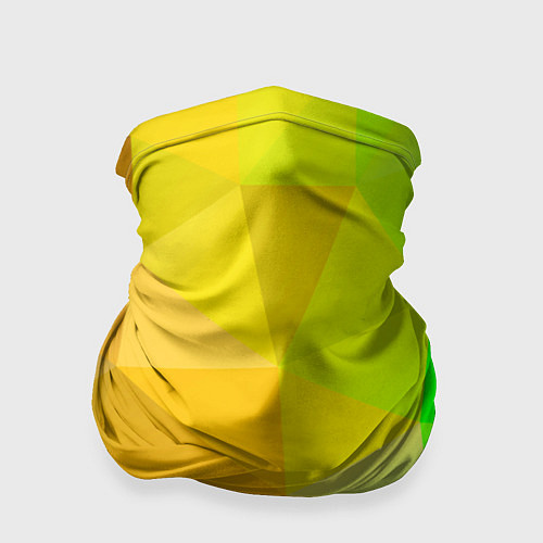 Бандана Жёлто-зелёная геометрия / 3D-принт – фото 1