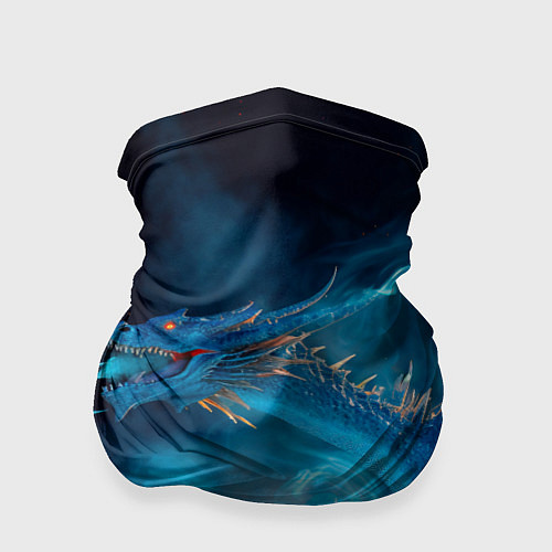 Бандана Зимний ледяной дракон / 3D-принт – фото 1