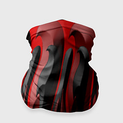 Бандана-труба Пластик красно-черный, цвет: 3D-принт