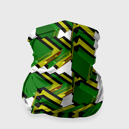 Бандана Зеленая микросхема / 3D-принт – фото 1