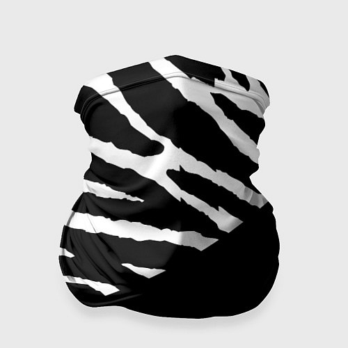 Бандана Полосы зебры с черным / 3D-принт – фото 1