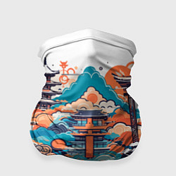 Бандана-труба Ancient japan, цвет: 3D-принт