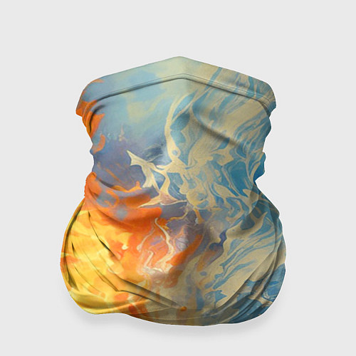 Бандана Вода и пламя абстракция / 3D-принт – фото 1