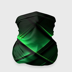 Бандана-труба Зеленые неоновые плиты, цвет: 3D-принт