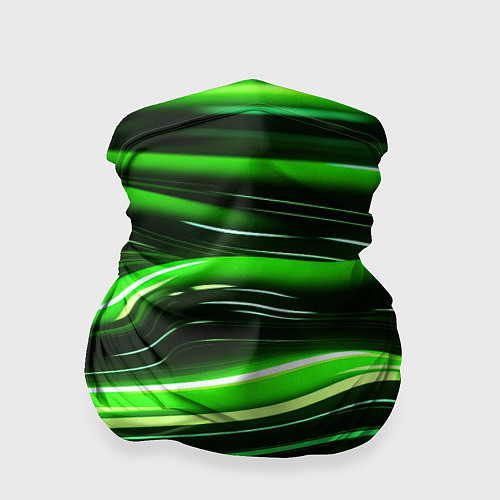 Бандана Зеленые объемные элементы / 3D-принт – фото 1