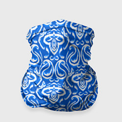 Бандана-труба Синий этнический орнамент, цвет: 3D-принт