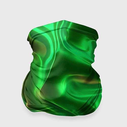 Бандана Зеленая абстракция хром / 3D-принт – фото 1
