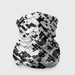 Бандана-труба Чёрно-белая сеть, цвет: 3D-принт