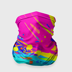 Бандана-труба Красочная абстрактная композиция, цвет: 3D-принт