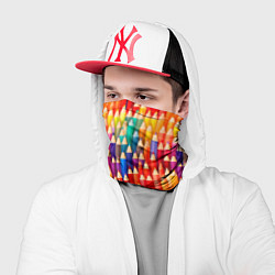 Бандана-труба Цветные карандаши, цвет: 3D-принт — фото 2
