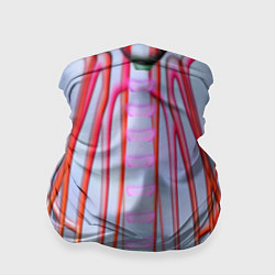 Бандана-труба Розовые прожилки, цвет: 3D-принт