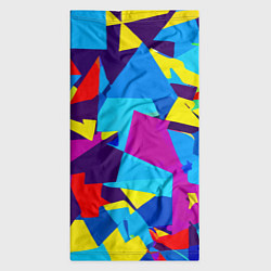Бандана-труба Полигональная композиция - поп-арт - нейросеть, цвет: 3D-принт — фото 2