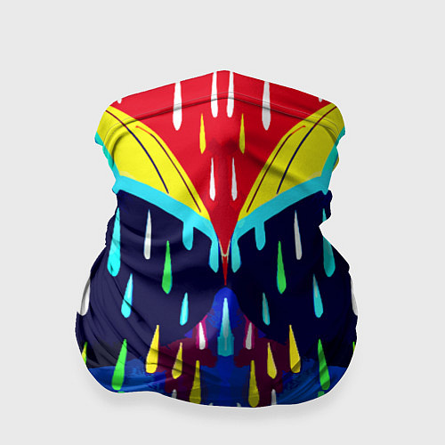 Бандана Два зонтика под дождём - нейросеть / 3D-принт – фото 1
