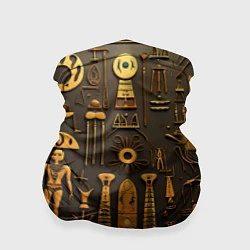 Бандана-труба Арт в стиле египетских письмен, цвет: 3D-принт