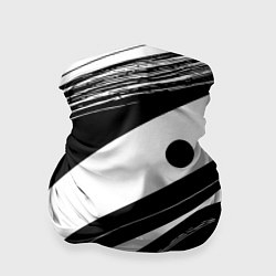Бандана-труба Abstract black and white composition, цвет: 3D-принт
