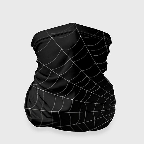Бандана Паутина на черном фоне / 3D-принт – фото 1