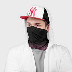 Бандана-труба Черно-розовый градиент и хэллоуинские тыквы паттер, цвет: 3D-принт — фото 2