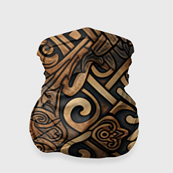 Бандана-труба Асимметричный узор в викингском стиле, цвет: 3D-принт