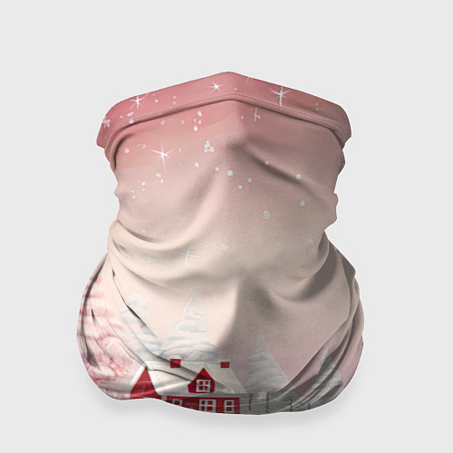 Бандана Снежное сияние ночи / 3D-принт – фото 1