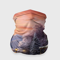 Бандана-труба Зима в городе, цвет: 3D-принт