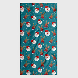 Бандана-труба Дед Мороз и олени, цвет: 3D-принт — фото 2