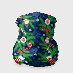 Бандана Новогодние игрушки на ёлке