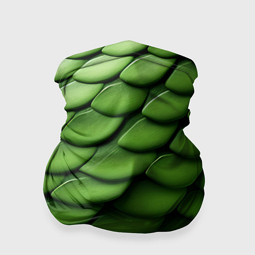 Бандана Зеленая чешуя змеи / 3D-принт – фото 1