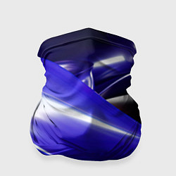 Бандана-труба Blue black abstract, цвет: 3D-принт