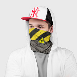Бандана-труба Сталь и биологическая опасность, цвет: 3D-принт — фото 2