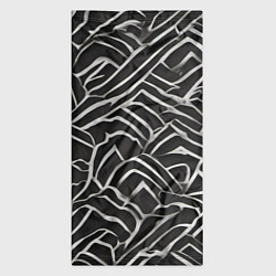 Бандана-труба Абстракция черное серебро, цвет: 3D-принт — фото 2
