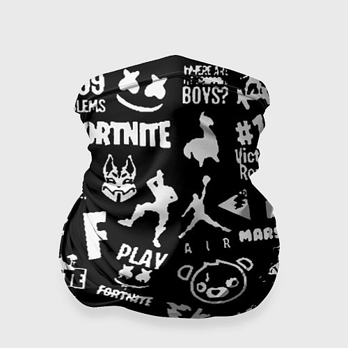 Бандана Fortnite alllogo black / 3D-принт – фото 1