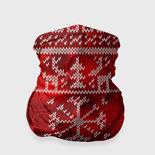 Бандана Рождественские узоры оленей / 3D-принт – фото 1