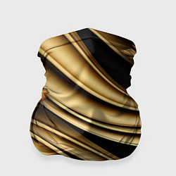 Бандана-труба Золотая объемная абстракция, цвет: 3D-принт