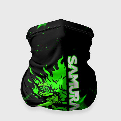 Бандана Samurai green fire toxic / 3D-принт – фото 1