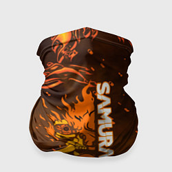 Бандана-труба Samurai огненное лого, цвет: 3D-принт