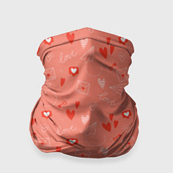 Бандана-труба Love heart message pattern, цвет: 3D-принт