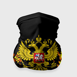 Бандана-труба Герб РФ краски жёлтые патриотизм, цвет: 3D-принт