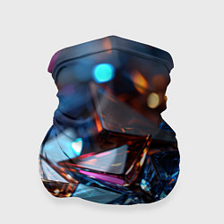 Бандана-труба Разноцветные стекла, цвет: 3D-принт