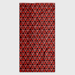 Бандана-труба Красные и чёрные треугольники, цвет: 3D-принт — фото 2