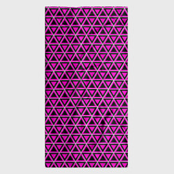 Бандана-труба Розовые и чёрные треугольники, цвет: 3D-принт — фото 2