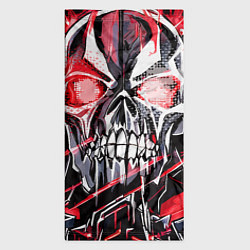Бандана-труба Красный адский череп, цвет: 3D-принт — фото 2