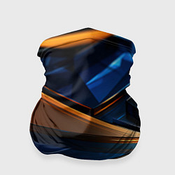 Бандана-труба Синии стеклянные осколки, цвет: 3D-принт