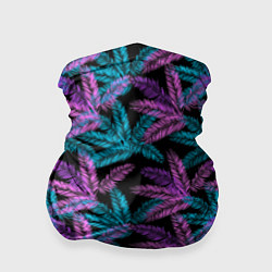 Бандана-труба Тропические пальмовые листья, цвет: 3D-принт