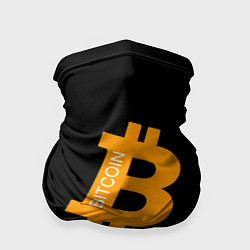 Бандана-труба Биткоин криптовалюта оранжевое лого, цвет: 3D-принт