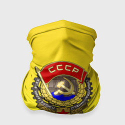 Бандана-труба СССР огонь герб, цвет: 3D-принт