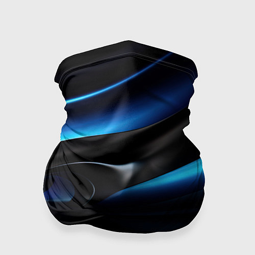 Бандана Черная и синяя геометрическая абстракция / 3D-принт – фото 1