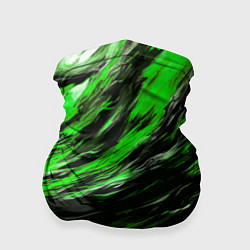 Бандана-труба Чёрная и зелёная буря, цвет: 3D-принт